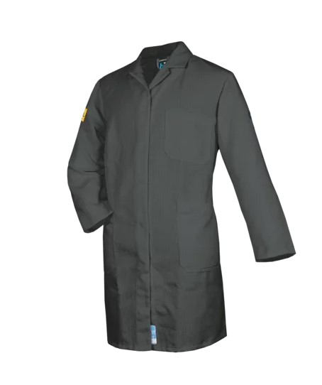 HB-ESD-Produktschutz-Herrenmantel, langarm, 130 g/m, anthrazitgrau